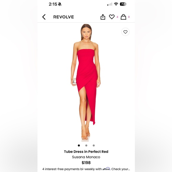 Revolve Susana Monaco tube dress M - Picture 4 of 8